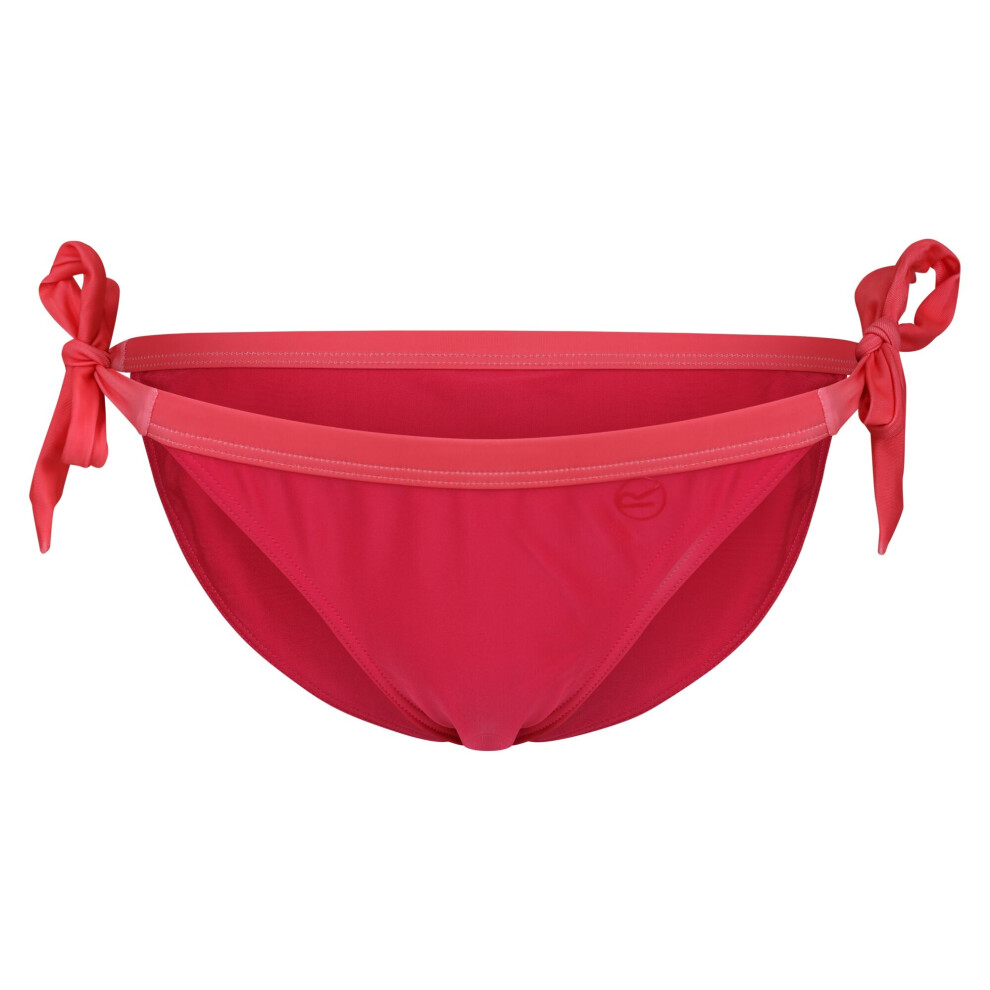 (14 UK, Bright Blush/Peach Bloom) Regatta Womens/Ladies Flavia Plain Bikini Bottoms