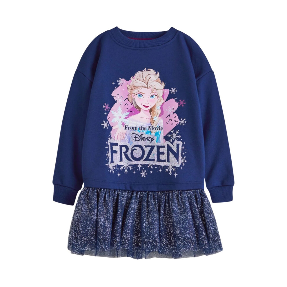 (2-3 Years, Navy) Frozen Girls Elsa Casual Dress