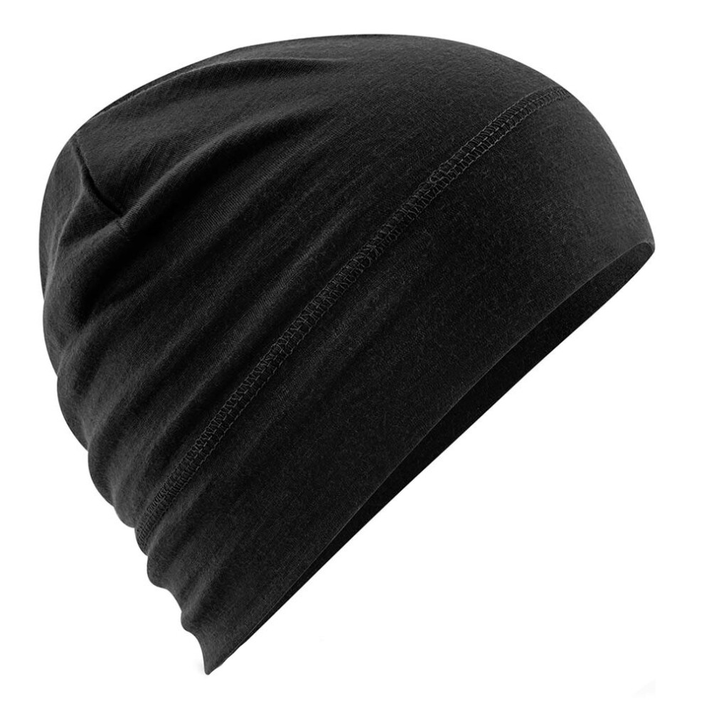 (One Size, Black) Beechfield Merino Wool Beanie-image-OPC-PDYP5RB-NEW