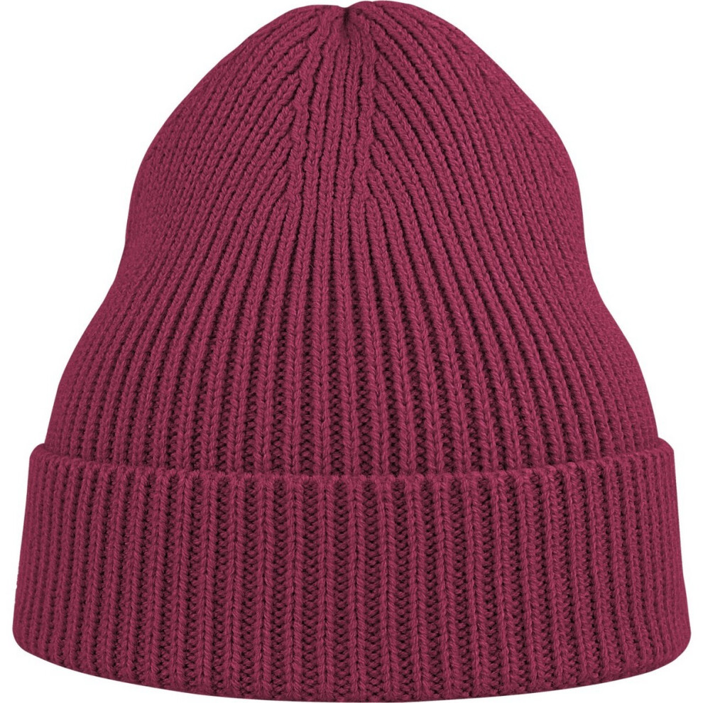 (One Size, Burgundy) Atlantis Unisex Adult Andy Recycled Polyester Beanie-image-OPC-PBXM8NR-NEW