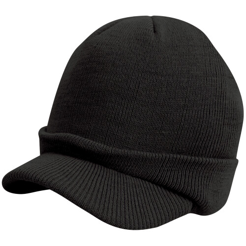 Result (One Size, Black) Result Unisex Esco Army Knitted Winter Hat