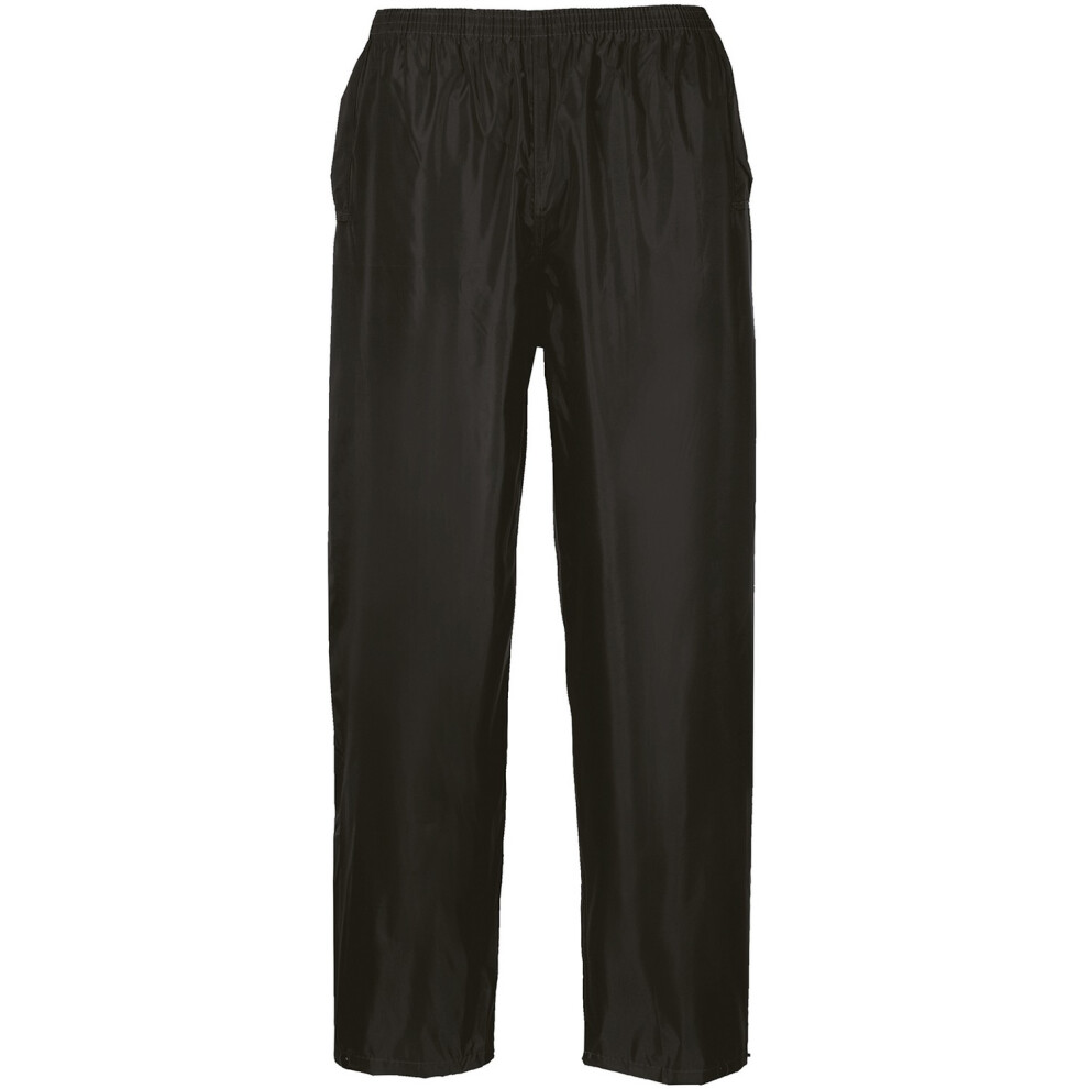 (L, Black) Portwest Mens Classic Waterproof Trousers-image-OPC-PDYP76F-NEW