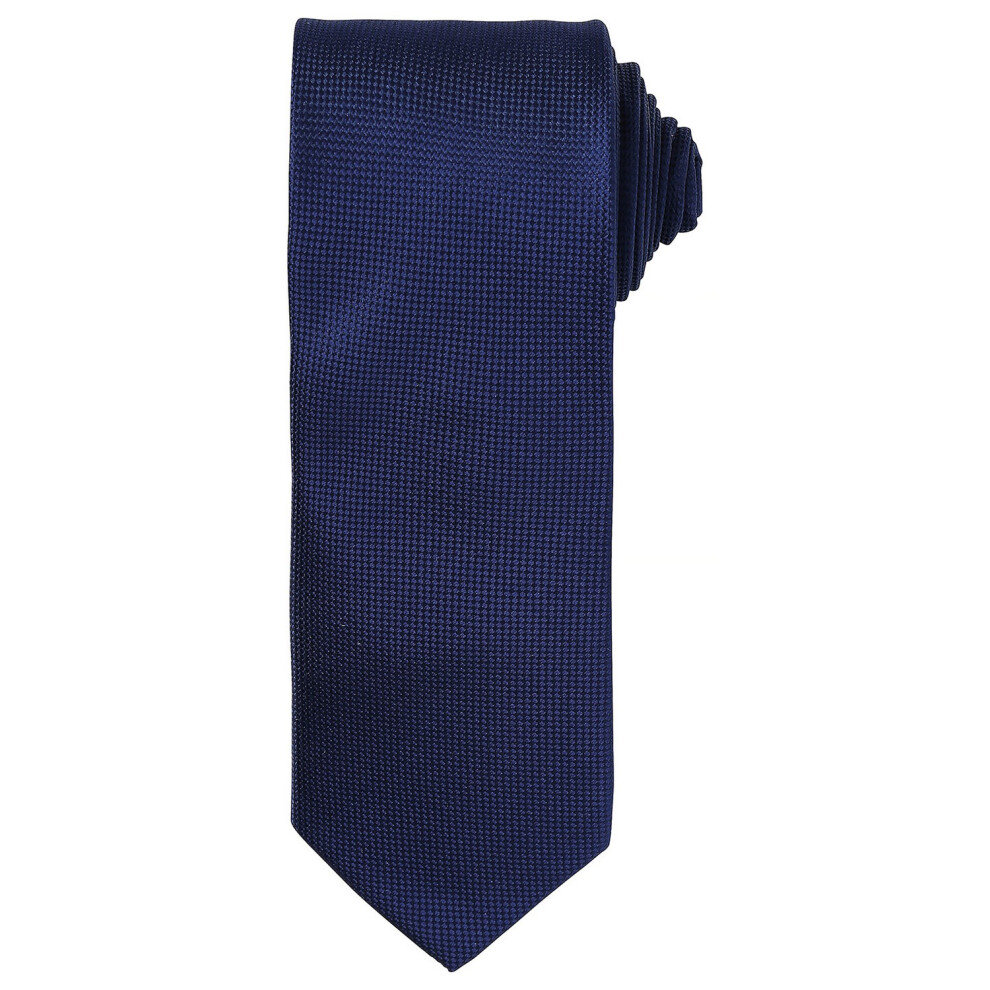 (One Size, Navy) Premier Unisex Adult Micro Waffle Tie