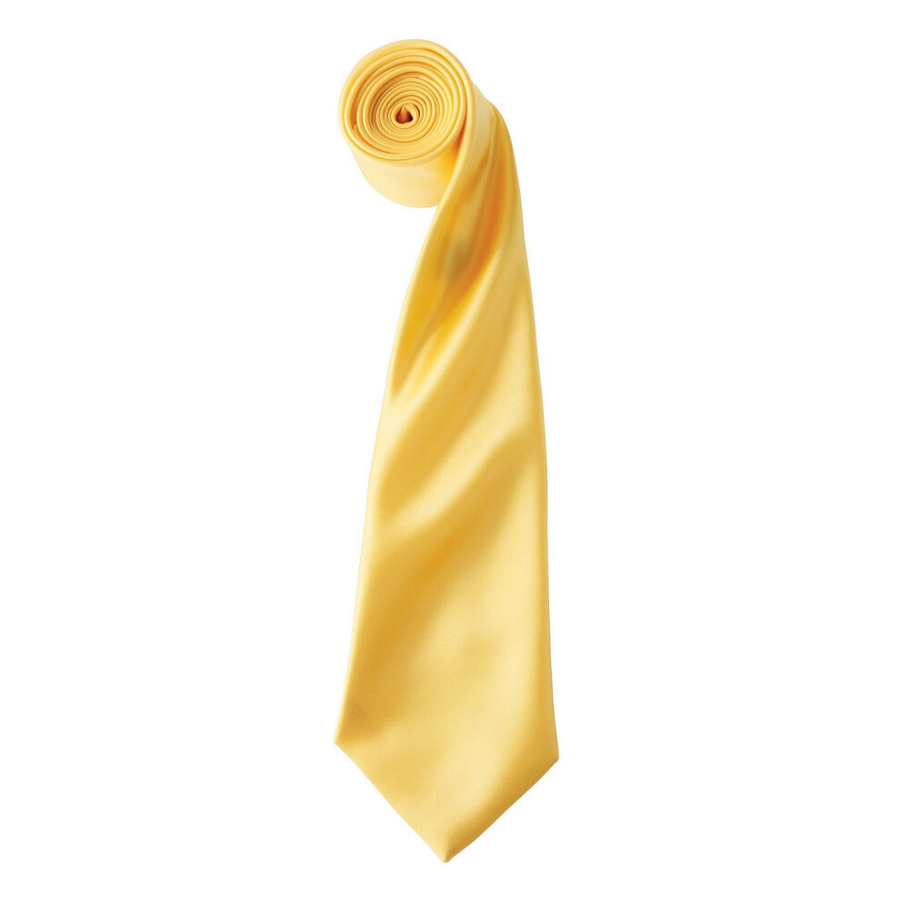 (One Size, Sunflower) Premier Unisex Adult Colours Satin Tie