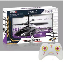 (black, remote control) 2 Channel Remote Control Plane Flying Helicopter Toy Kids Adults