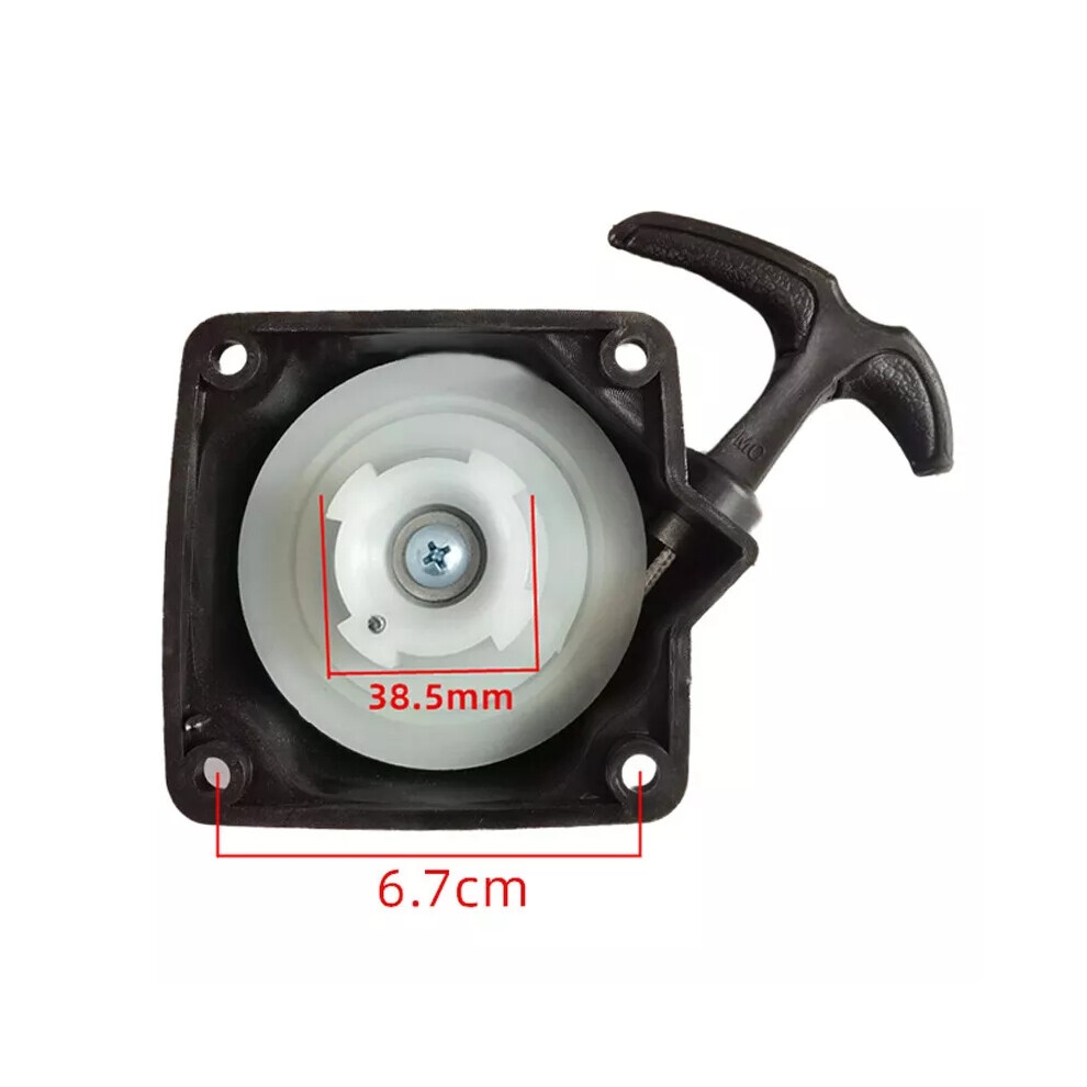 Closkye (Black) Universal Recoil Starter Pull Start For Petrol Brush Cutter Strimmer Black