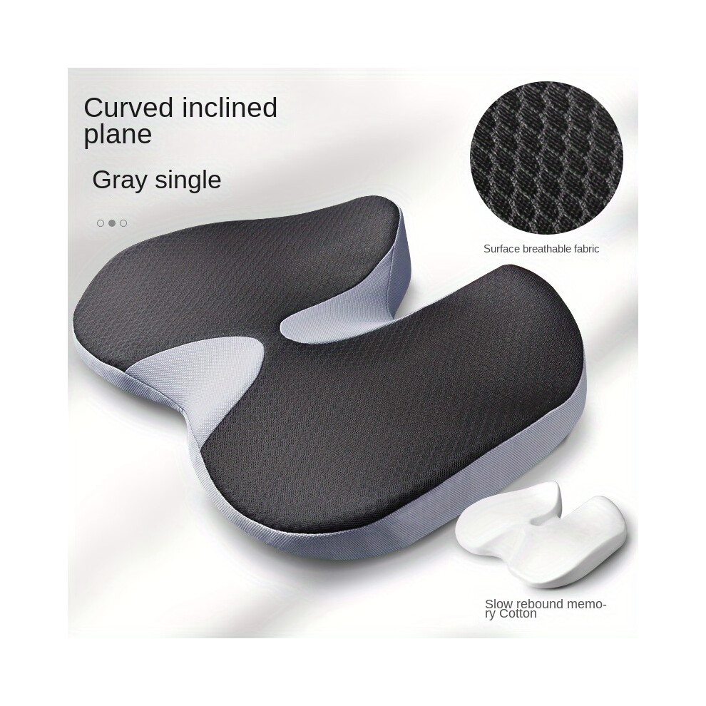 Yetp Star (Gray, 45X35cm) 1Pc Cushion Non Slip Orthopedic Memory Foam Prostate Cushion