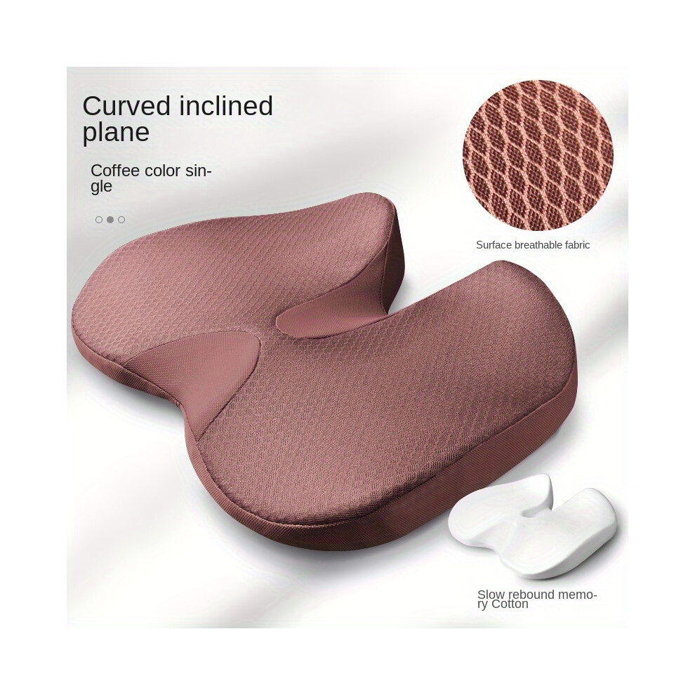 Yetp Star (Coffee, 45X35cm) 1Pc Cushion Non Slip Orthopedic Memory Foam Prostate Cushion