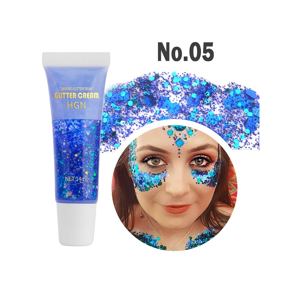 Yetp Star (05) Mermaid Sequins Body Glitter Gel - Long Lasting, Easy To Apply And Remove
