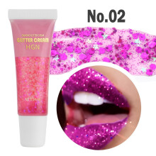 (02) Mermaid Sequins Body Glitter Gel - Long Lasting, Easy to Apply and Remove