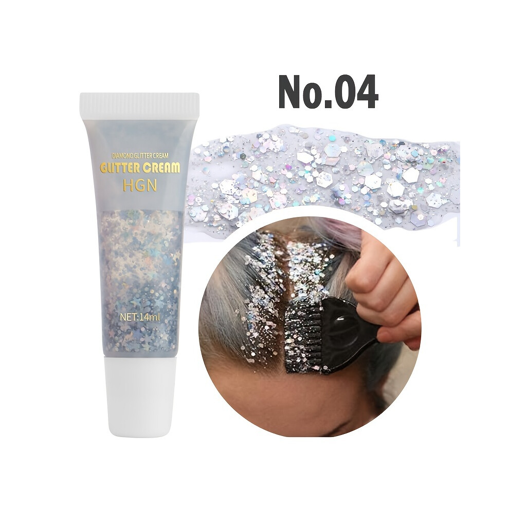 Yetp Star (04) Mermaid Sequins Body Glitter Gel - Long Lasting, Easy To Apply And Remove