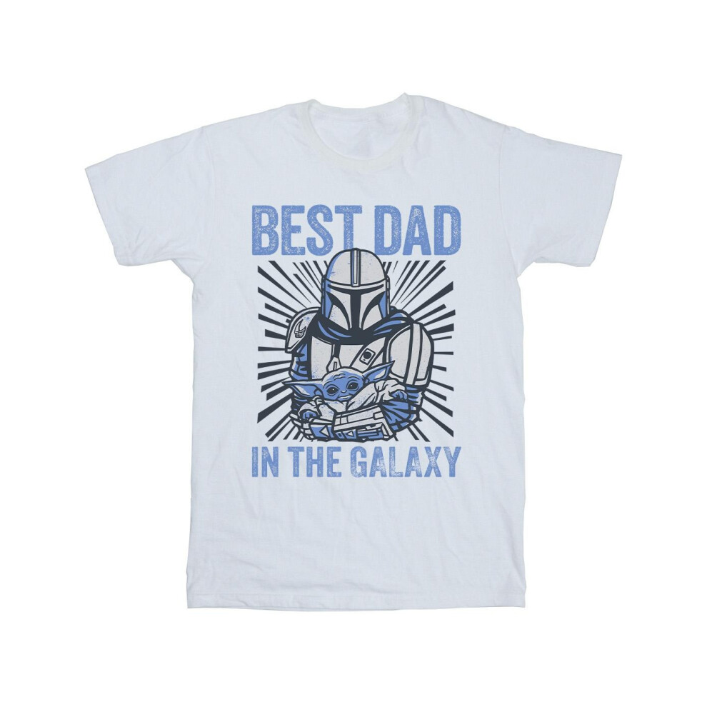 Mandalorian Best Dad Galaxy T-Shirt