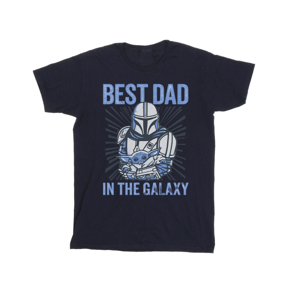 Mandalorian Best Dad Galaxy T-Shirt