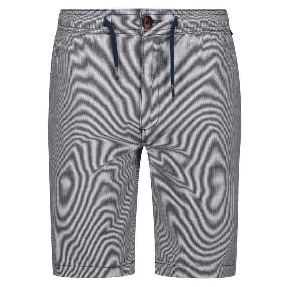 (40R, Dark Denim) Regatta Mens Albie Chino Stripe Shorts