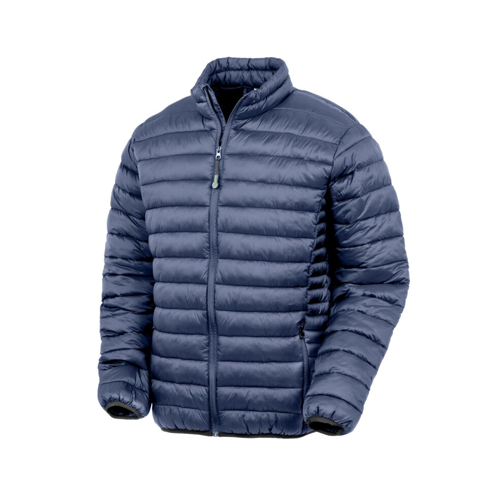 (3XL, Navy) Result Genuine Recycled Unisex Adult Quilted Padded Jacket