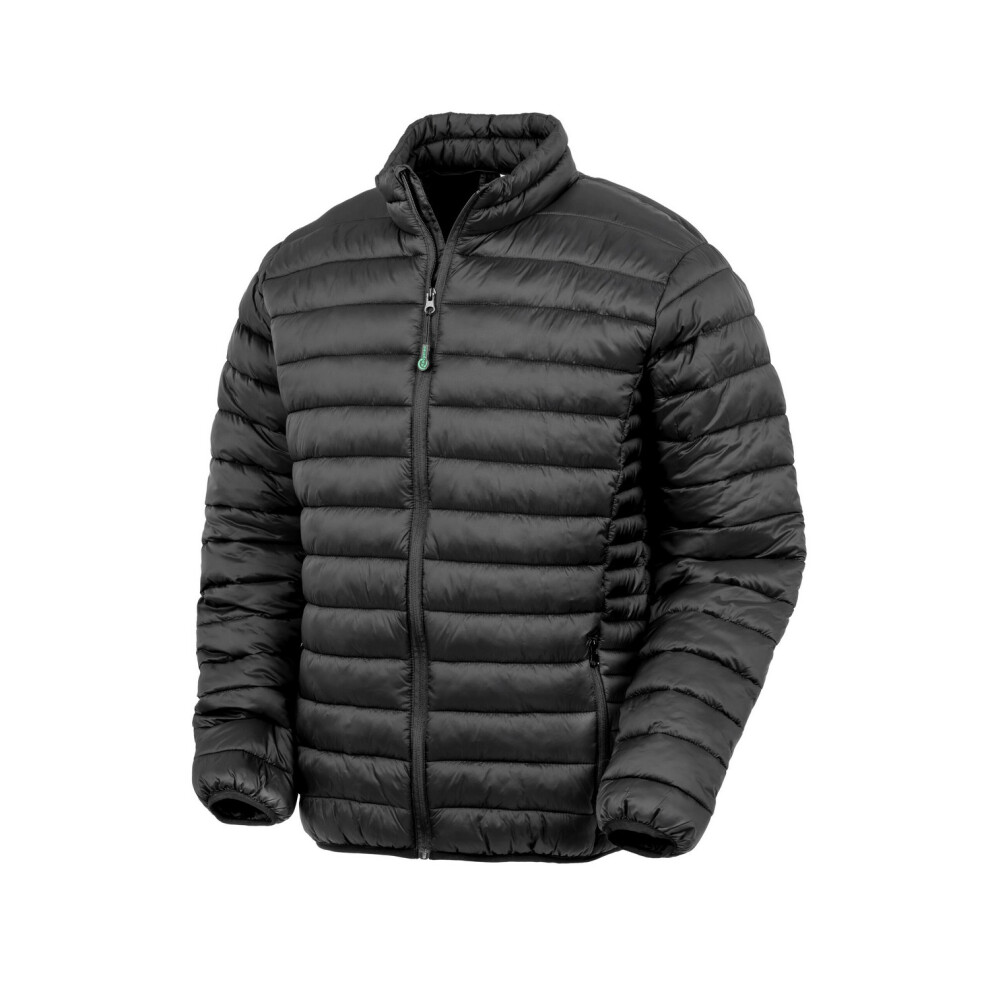 (M, Black) Result Genuine Recycled Unisex Adult Quilted Padded Jacket