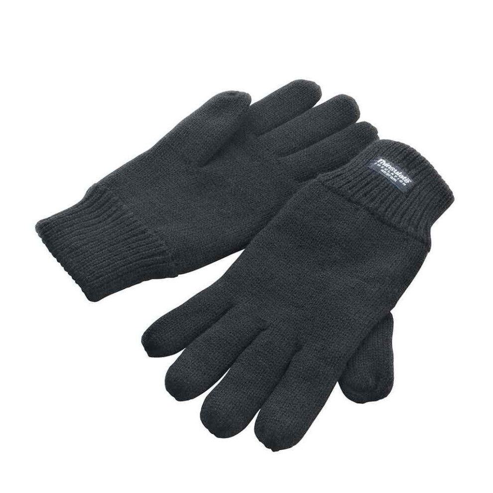 (L-XL, Charcoal) Result Winter Essentials Unisex Adult Thinsulate Gloves