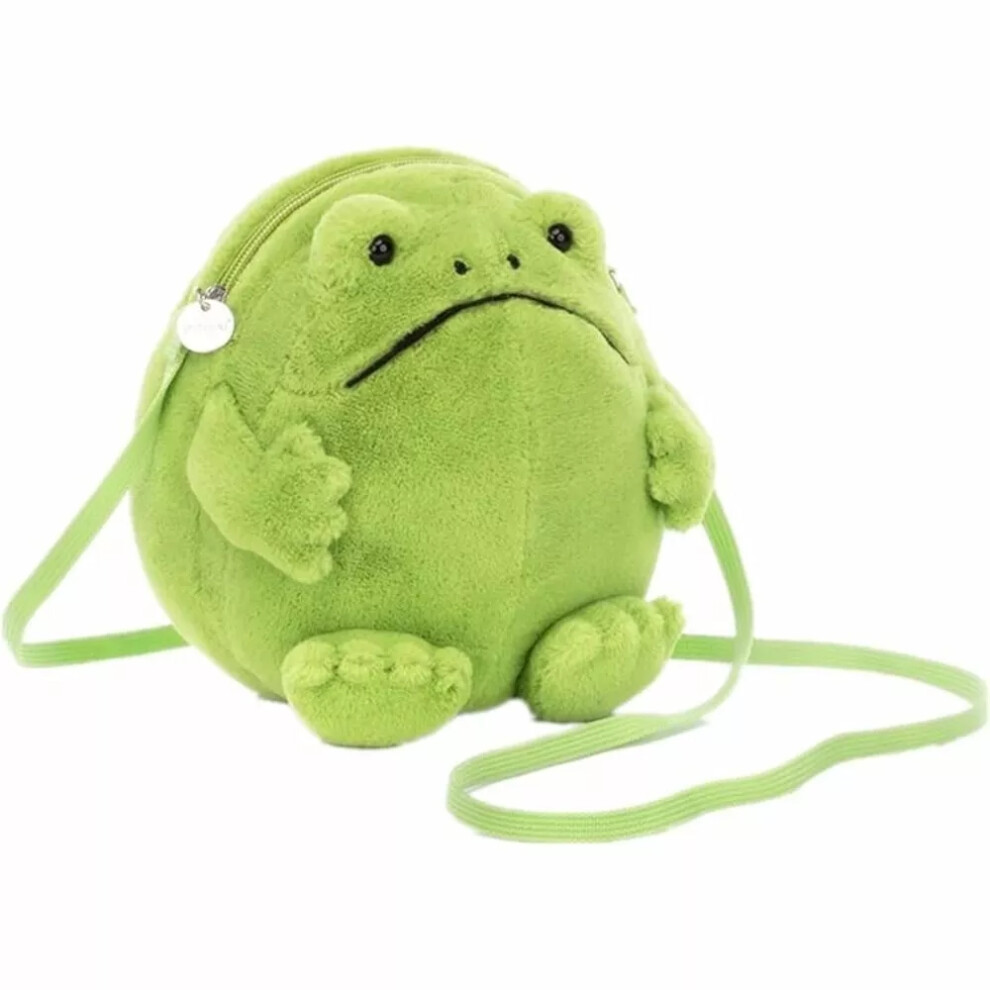 Frog Shoulder Bag with Zip Purse Durable Crossbody Bag  Girls