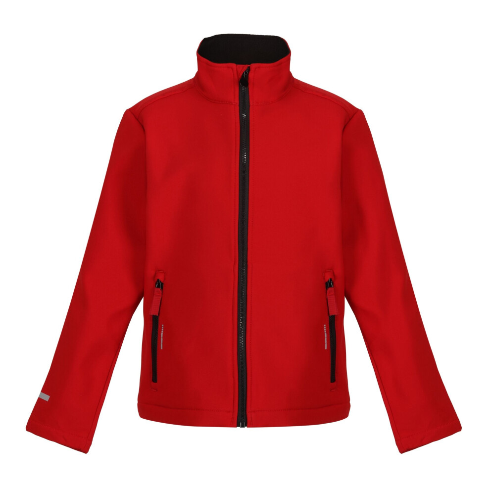 (3-4 Years, Classic Red/Black) Regatta Childrens/Kids Ablaze 2 Layer Soft Shell Jacket