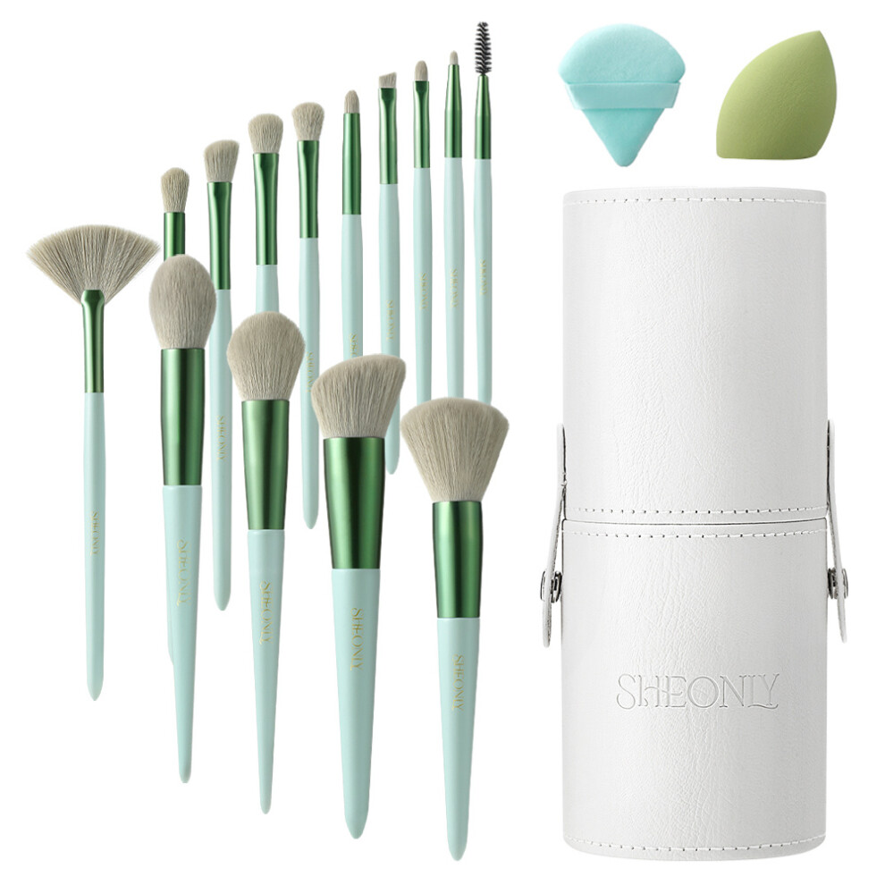 Professional Makeup Brush Set 14 Pcs for Foundation Powder Concealers Eye Shadows Blush