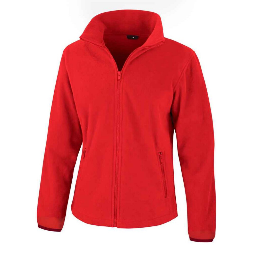 (18 UK, Flame Red) Result Core Womens/Ladies Norse Fashion Outdoor Fleece Jacket