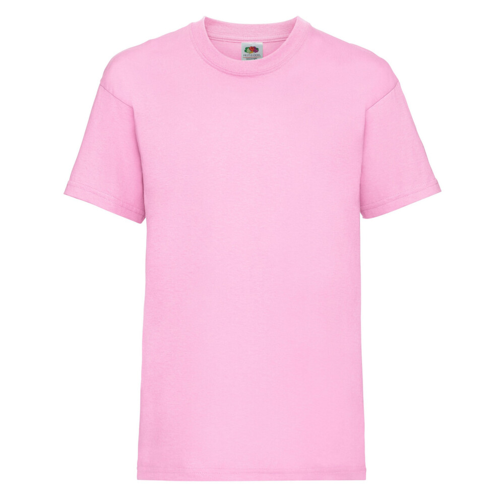 (14-15 Years, Light Pink) Fruit of the Loom Childrens/Kids Value T-Shirt