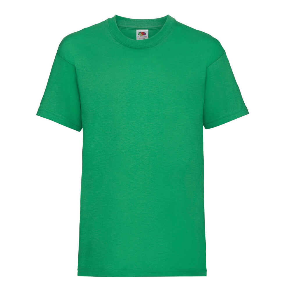 (14-15 Years, Kelly Green) Fruit of the Loom Childrens/Kids Value T-Shirt