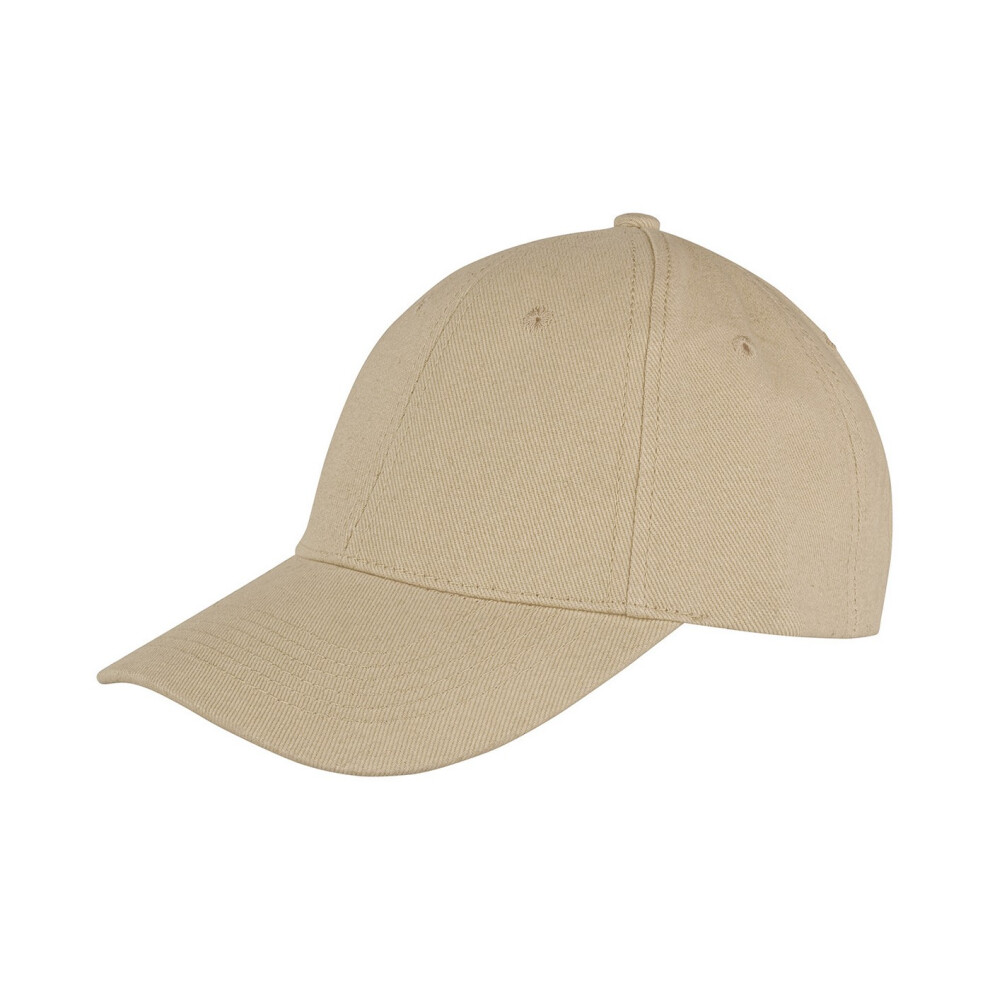 (One Size, Khaki) Result Headwear Unisex Adult Memphis Brushed Cotton Cap