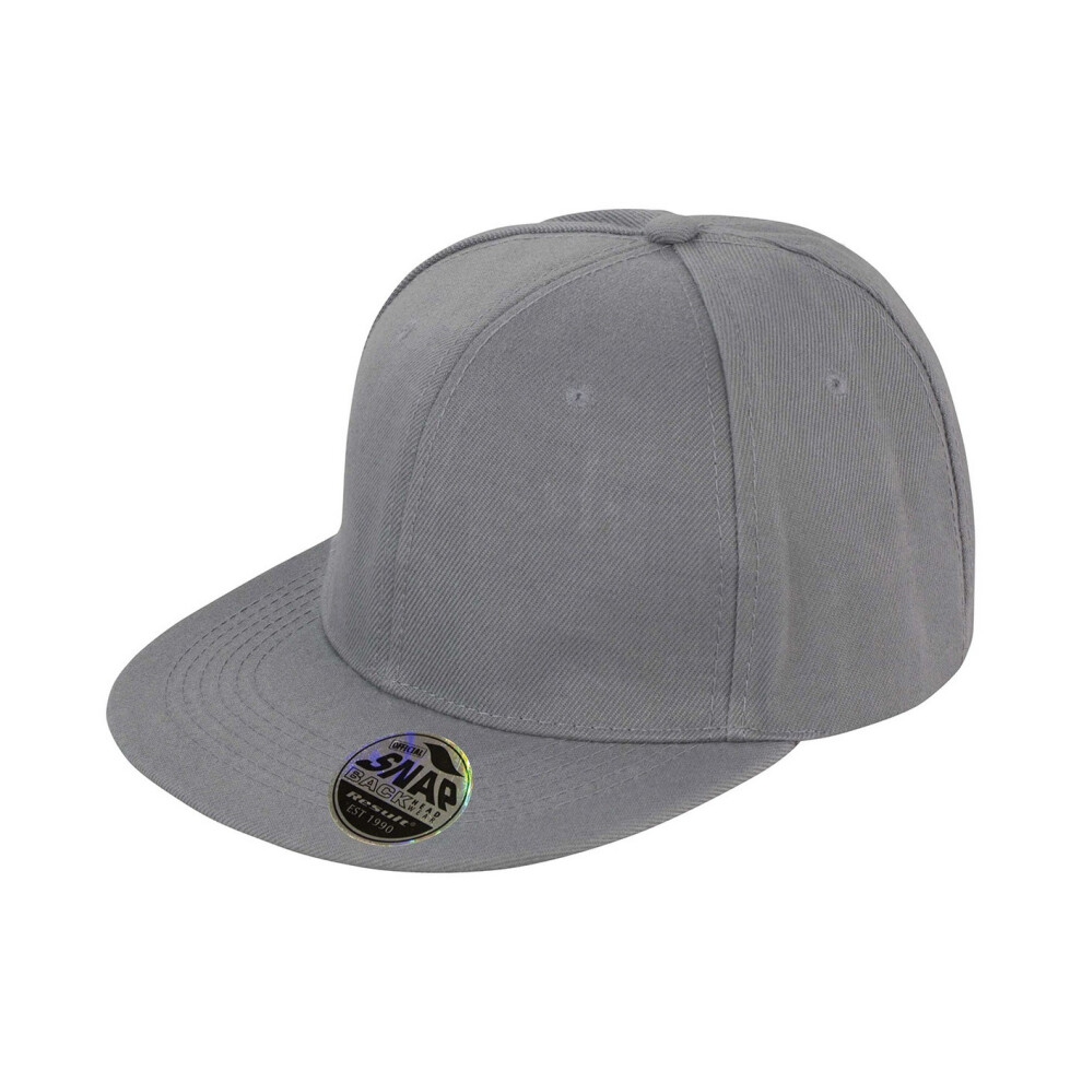 (One Size, Heather Grey) Result Headwear Unisex Adult Original Bronx Snapback Cap