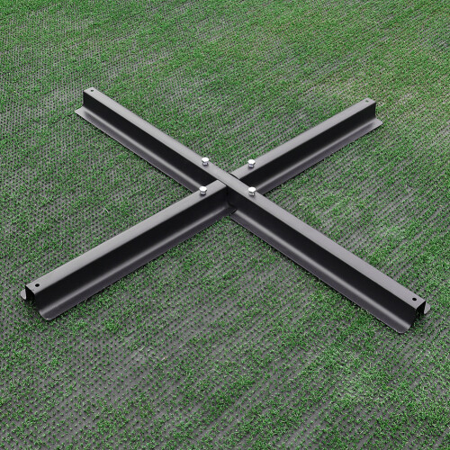 Living And Home Metal Free Standing Parasol Cross Base