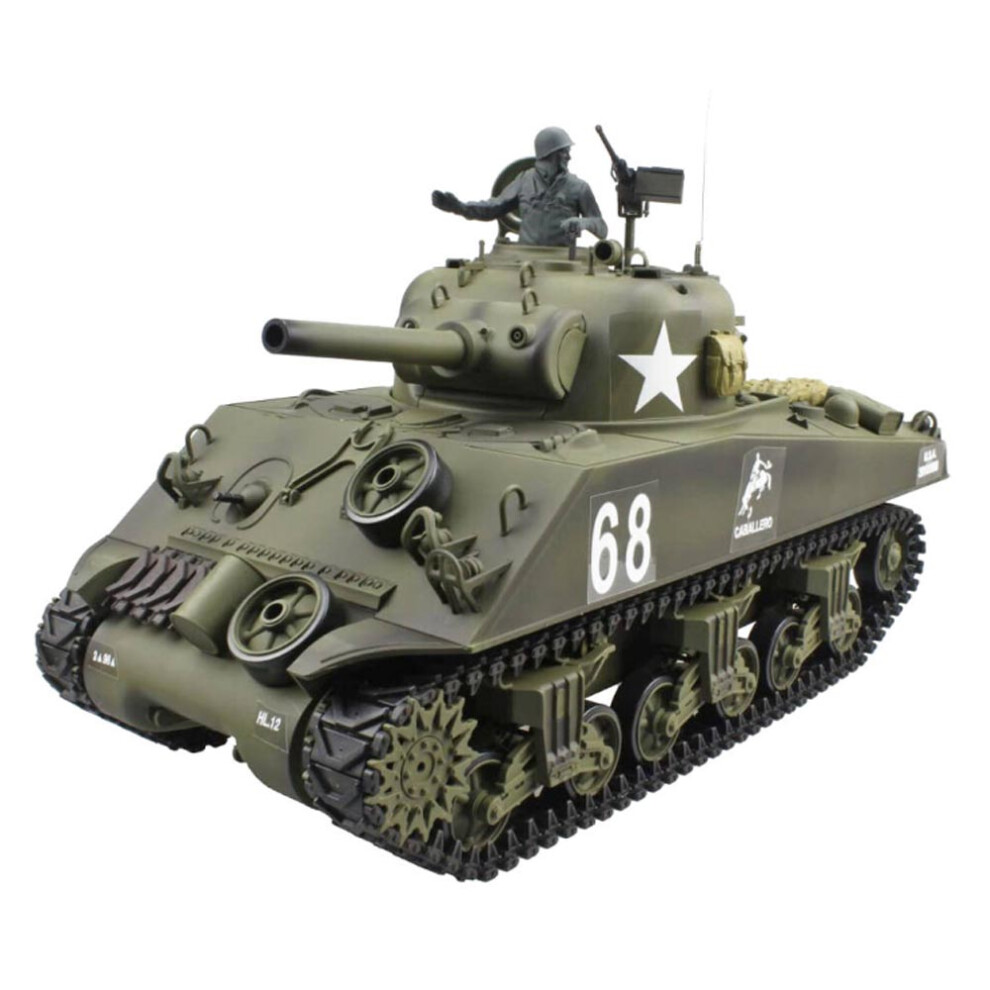 Henglong 1:16 U.S. MediumÂ TankÂ M4A3 Sherman RC Tank w/Infrared System 3898-1U