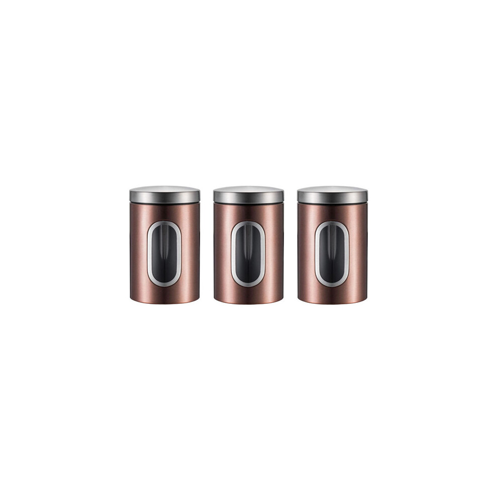 (Bronze) Kitchen Canister with Lid Airtight Storage Tea Coffee Sugar Canister Food Storage