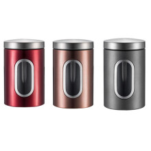 (Mixed) Kitchen Canister with Lid Airtight Storage Tea Coffee Sugar Canister Food Storage