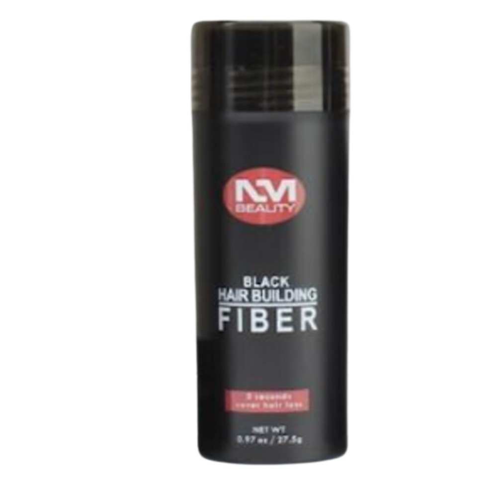 NMB HAIR BUILDING FIBER WITH LOCKING MIST SPRAY BLACK 0.97 oz