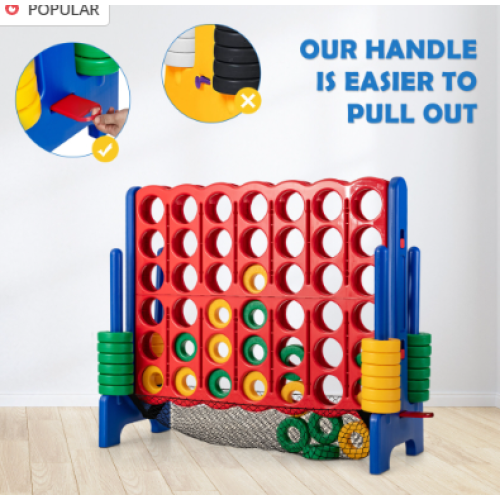 Casart Giant 4 to Score Game Set Jumbo Connect 4 Game 1