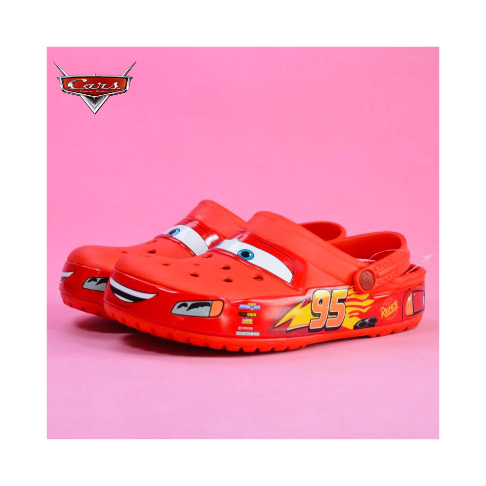 (M6W8) Lightning Mcqueen Pixar Adults Summer Slippers