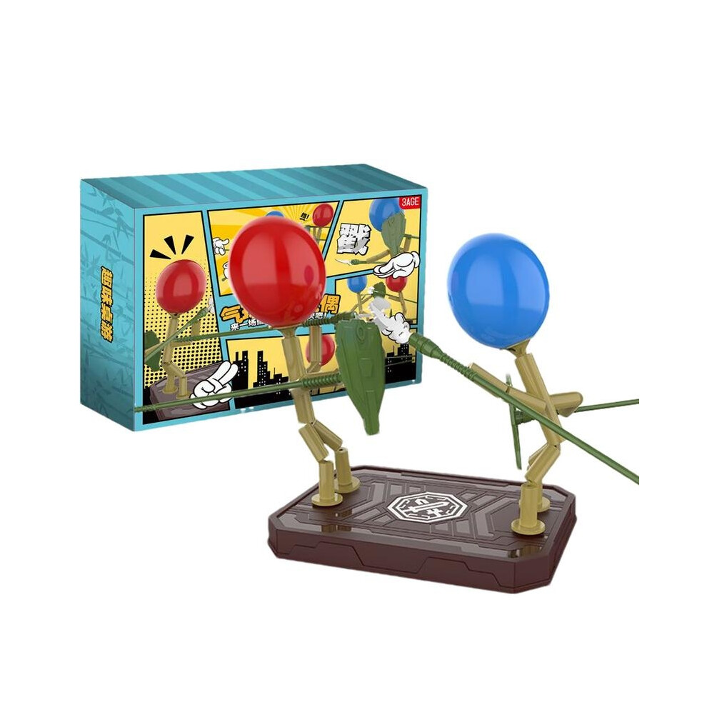 Balloon Bamboo Man Battle Table Games Fast-Paced Balloon Fighting Toys Interactive Bamboos Man Bots Battle Game Party Supplies