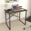 URBN Living (Burnt Oak ) 90cm Wooden Computer Desk Modern Study Table 6