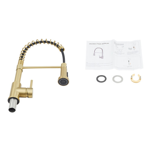 Living And Home Commercial Swivel Pulldown Kitchen Faucet 2