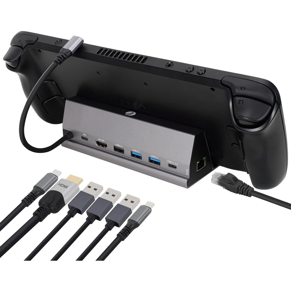 VCOM 7-in-1 Docking Station Compatible with Steam Deck ROG