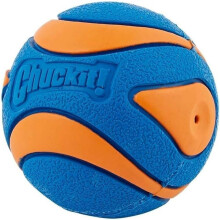 ChuckIt! Ultra Squeaker Ball Dog Toy Ball Durable Rubber Squeaky Dog Ball Chuck It Launcher Compatible Toy For Dogs 1 Pack Medium