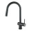 Living And Home Kitchen Sink Mixer Tap with Pull Down Sprayer Matte Black, Single Handle High Arc Pull Out Kitchen Taps 1