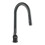 Living And Home Kitchen Sink Mixer Tap with Pull Down Sprayer Matte Black, Single Handle High Arc Pull Out Kitchen Taps 3