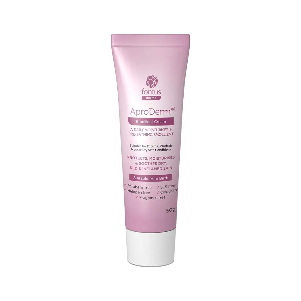 Aproderm Emollient Cream Tube Suitable For Dry Skin Dermatitis 50G