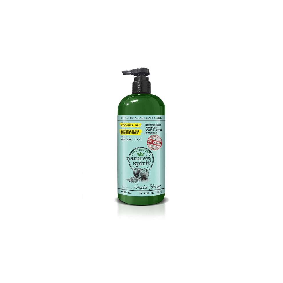 Nature's Spirit Revitalizing Hair Conditioner with Coconut Oil 1000ml | Nourishes Hair Deeply | Moisturizing For Healthy Hair | Shine Booster