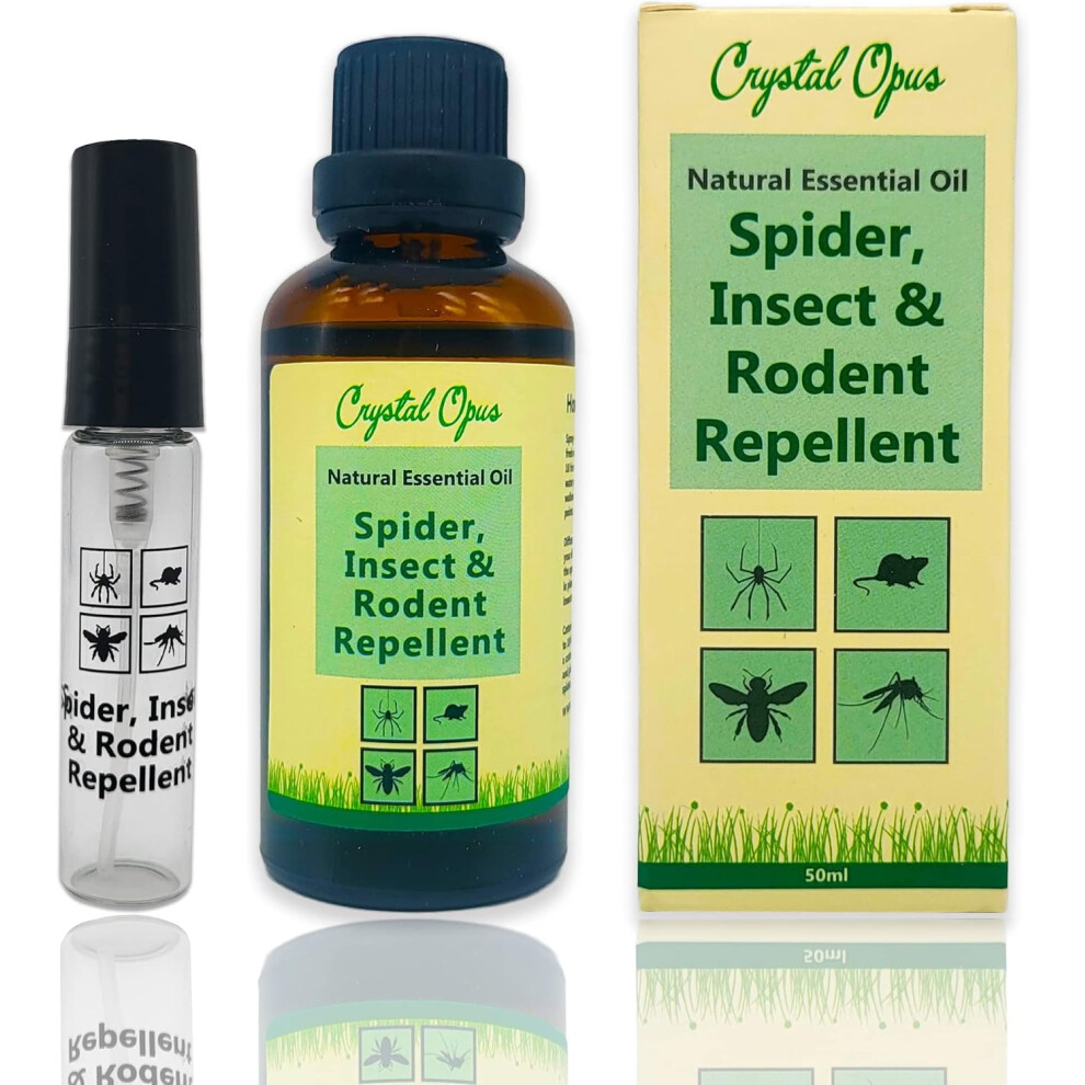 Makes 30+ litres of Mouse, Rat, Spider & Insect Repellent Spray. Tried & Trusted Concentrated Blend of Peppermint Ultra-Effectivet. Home, Garden