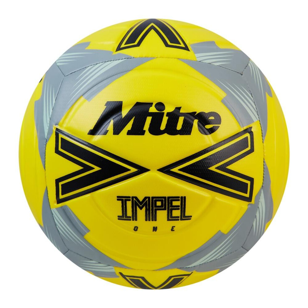 (4, Yellow/Black/Grey) Mitre Impel One 2024 Football