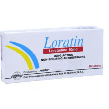 Loratin 10mg Tab 20s - 10s Blister X 2 sneezing, runny or itchy nose, and burning or itchy eyes.