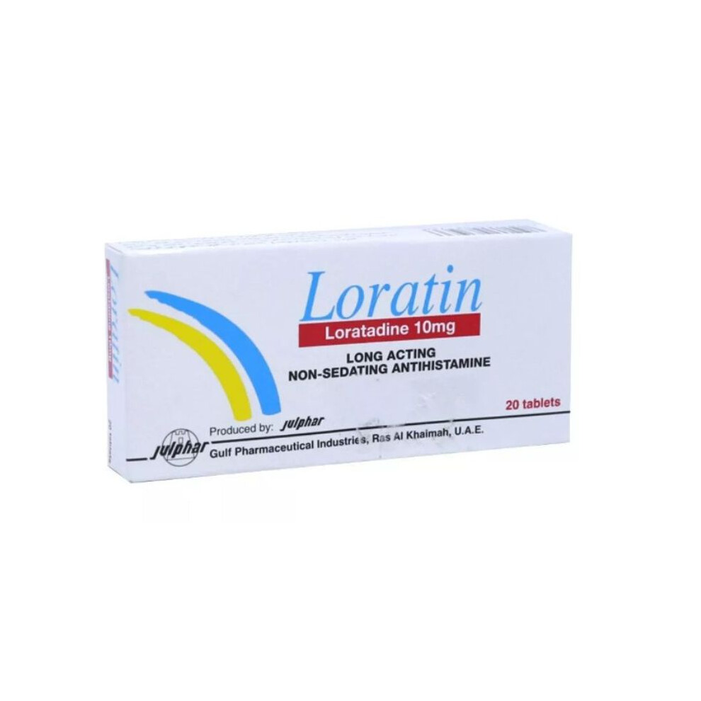 Loratin 10mg Tab 20s - 10s Blister X 2 sneezing, runny or itchy nose, and burning or itchy eyes.