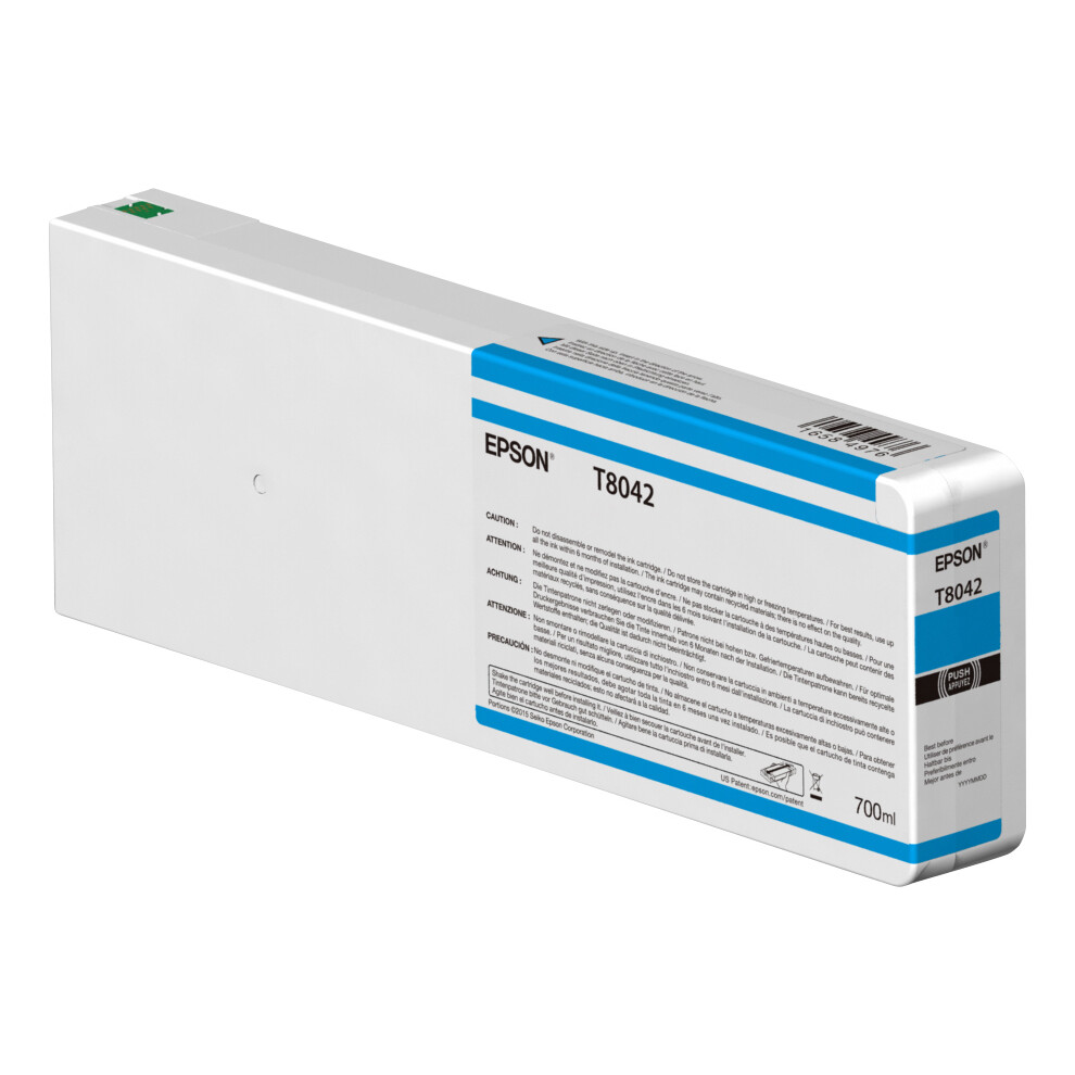 Epson T55k5 - 700 Ml - Light Cyan - Original - Ink Cartridge - For Surecolor Sc-P6000, Sc-P7000, Sc-P7000v, Sc-P8000, Sc Blue
